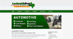 Desktop Screenshot of locksmithprostx.com