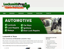 Tablet Screenshot of locksmithprostx.com